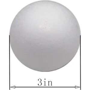 Crafjie Bolas de espuma para manualidades de 3 pulgadas de