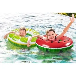 90shine 4 flotadores para piscina de frutas sandía kiwi