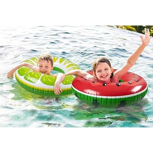 90shine 4 flotadores para piscina de frutas sandía kiwi