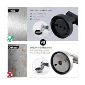 KES A2164BKP4 Gancho de toalla de baño para ducha bata_3