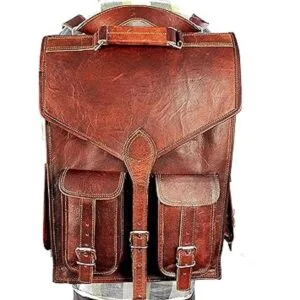 Mochila de cuero de 18 pulgadas mochila ligera para_4