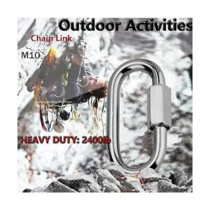 Quick Link mosquetón de acero inoxidable 304 en forma de