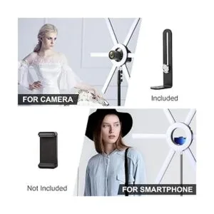 GVM Kit de luz de anillo con trípode 90 W LED círculo de_4