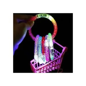 Paquete de 60 pulseras de varillas 6 colores LED de la_5