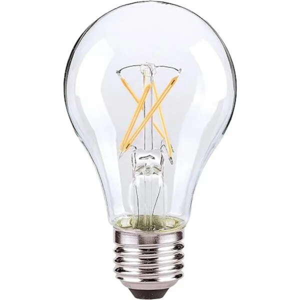Satco 217347.5W A19 LED transparente base media 3000K 120V_1