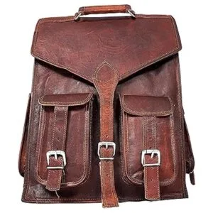 Mochila de cuero de 18 pulgadas mochila ligera para_5