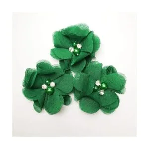 Chenkou Craft Paquete de 12 lazos de cinta de flores de_2