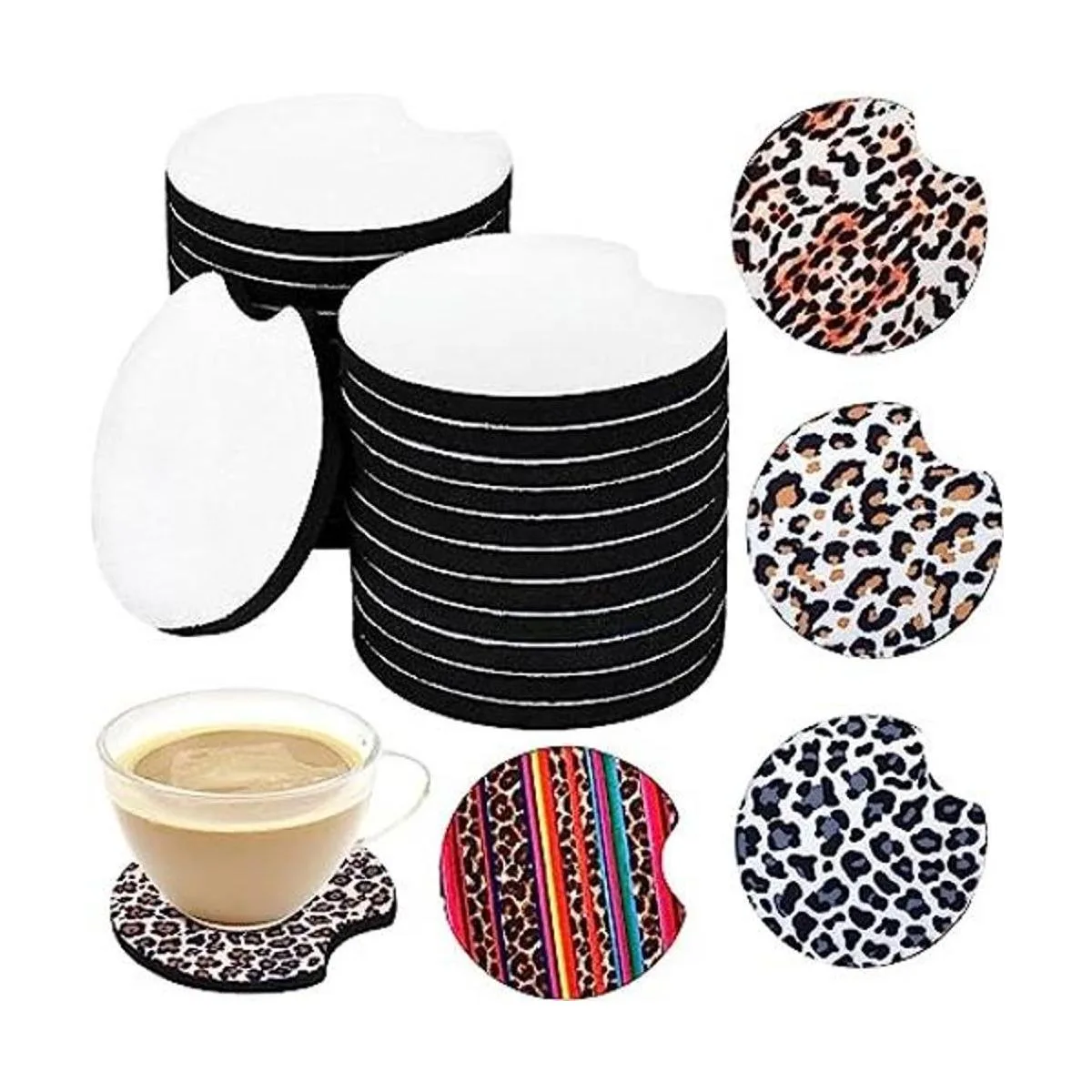 40 posavasos de sublimación en blanco para automóvil_1