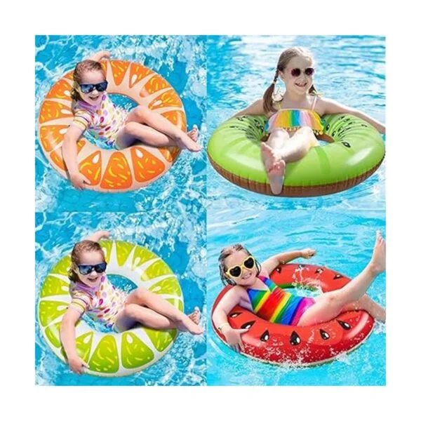 90shine 4 flotadores para piscina de frutas sandía kiwi