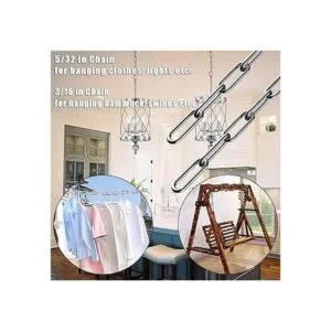 Lsquirrel Cadena de acero inoxidable cable Rolo de acero