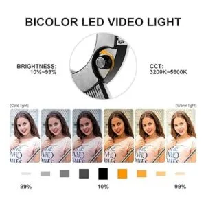 GVM Kit de luz de anillo con trípode 90 W LED círculo de_2