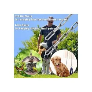 Lsquirrel Cadena de acero inoxidable cable Rolo de acero