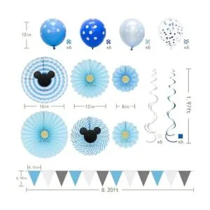 Meiduo Suministros de fiesta de cumpleaños de Mickey Mouse