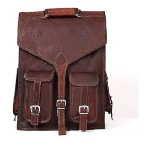 Mochila de cuero de 18 pulgadas mochila ligera para_2