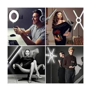 GVM Kit de luz de anillo con trípode 90 W LED círculo de_6