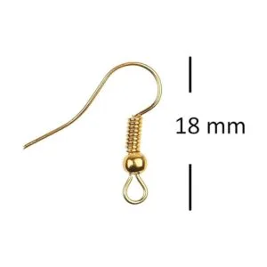 EcoFused Ganchos para aretes de 0.709 in 200 unidades