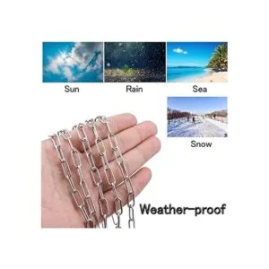 Lsquirrel Cadena de acero inoxidable cable Rolo de acero