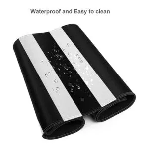 Alfombrilla de ratón para juegos de rayas blancas y_3