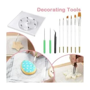 Kasmoire Kit de suministros de decoración de galletas de_4