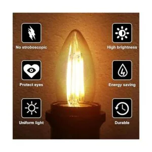 BORT B11 Bombillas LED de candelabro regulables de 4 W_3