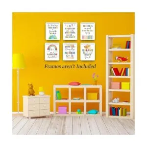 HPNIUB Juego de 6 impresiones artísticas de palabras_2