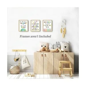 HPNIUB Juego de 6 impresiones artísticas de palabras_3