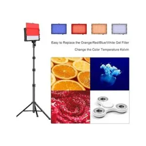 EMART Luz de video LED de 11 brillo4 filtros de color_2