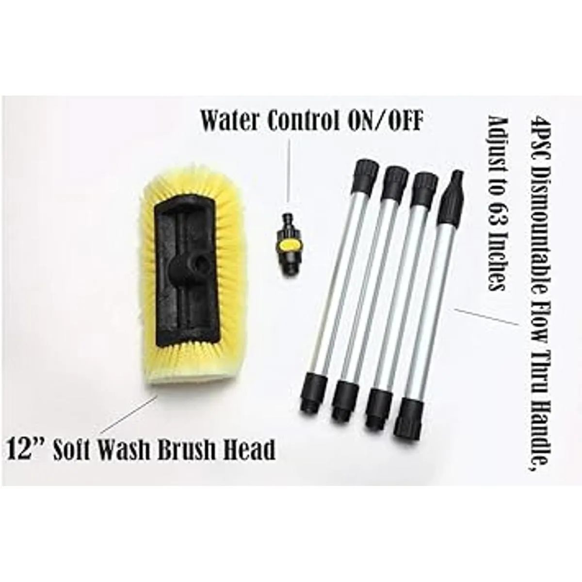 Cepillo de lavado de coche de 12.0 in con cabeza de cerdas_3