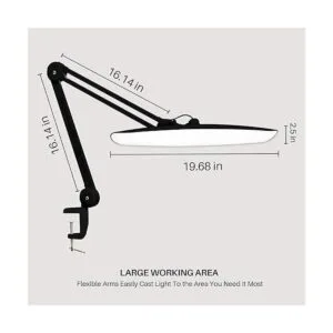 Bemelux Lámpara LED de escritorio con abrazadera lámpara_3