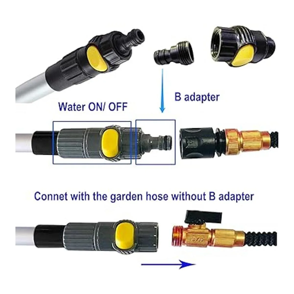 Cepillo de lavado de coche de 12.0 in con cabeza de cerdas_4