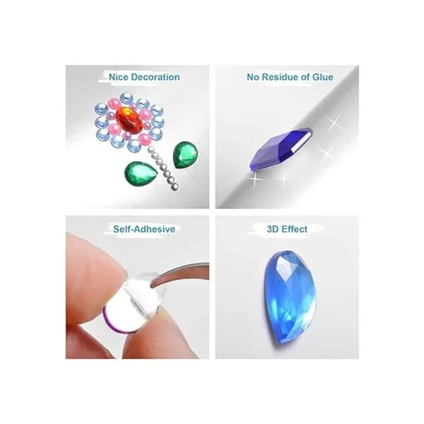 Calcomanías de diamantes de imitación autoadhesivas 1141