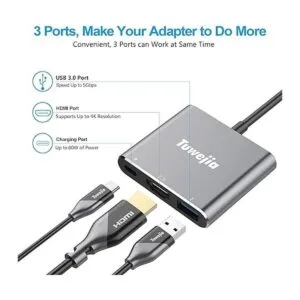 Adaptador multipuerto USB C a HDMI Tuwejia USB 3.1 Gen 1_2