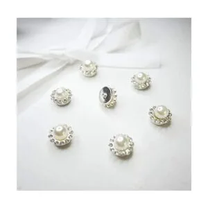 50 piezas de adornos de diamantes de imitación botón de_5