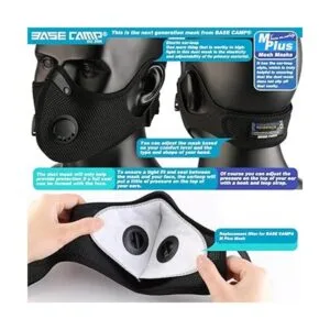 BASE CAMP M Plus Mascarilla antipolvo con 6 filtros de_5