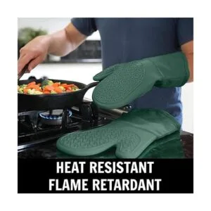 HOMWE Guantes de horno de silicona profesional extra_2