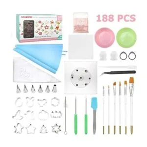 Kasmoire Kit de suministros de decoración de galletas de_1