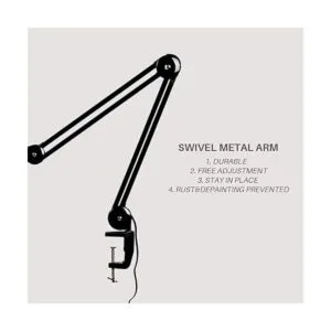 Bemelux Lámpara LED de escritorio con abrazadera lámpara_5