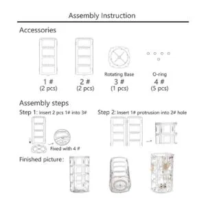 Sooyee Organizador de aretes soporte de aretes de 4_6