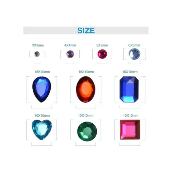 Calcomanías de diamantes de imitación autoadhesivas 1141