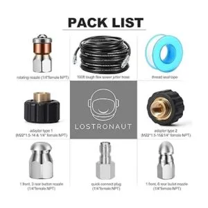 Kit de limpieza de alcantarillado kit de eliminador de