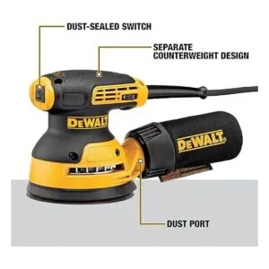 DEWALT Lijadora orbital aleatoria velocidad variable 5