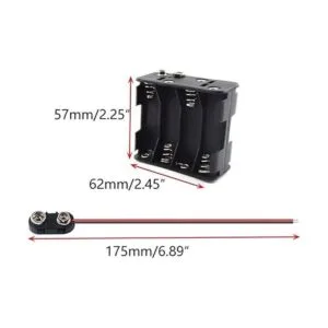 SDTC Tech Juego de 2 soportes de batería AA de 15 V y_2