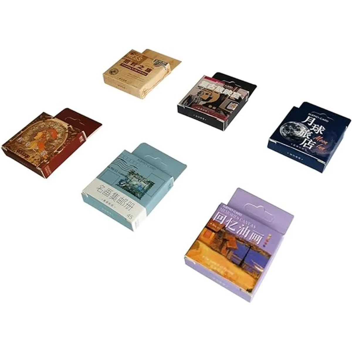 Juego de calcomanías de papel vintage 274 piezas de