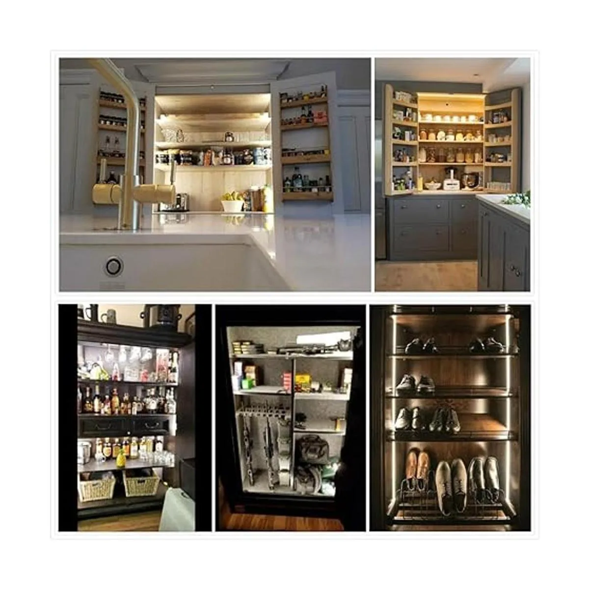 SENSKY Kit de iluminación de gabinete kit de tira de_3