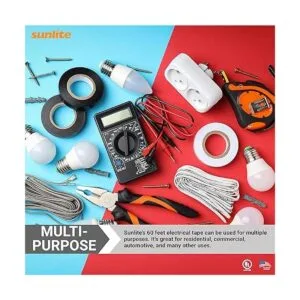 Sunlite 41325SU Paquete de 10 cintas eléctricas de PVC de_4