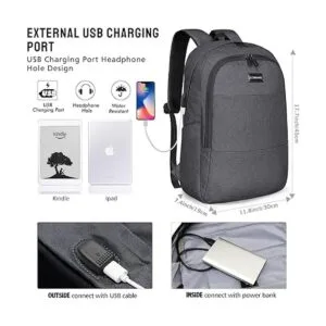 Mochila de viaje para laptop resistente al agua bolsa