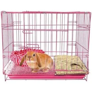 Tfwadmx Casa de hierba de conejo extra grande Cama de