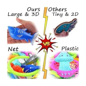 CozyBomB Juego de juguetes de baño de pesca para niños 17_4