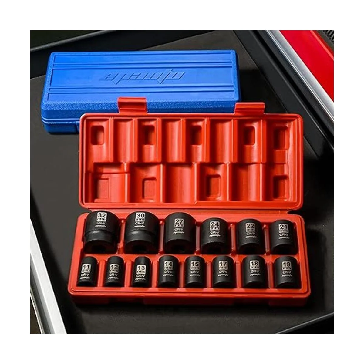 EPAuto 12Inch Drive Metric Shallow Impact Socket Set