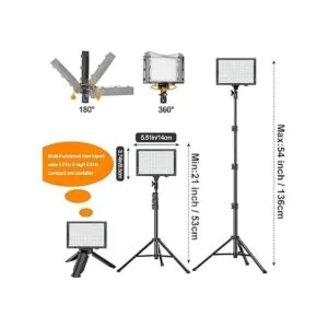 EMART Luz de video LED de 11 brillo4 filtros de color_3